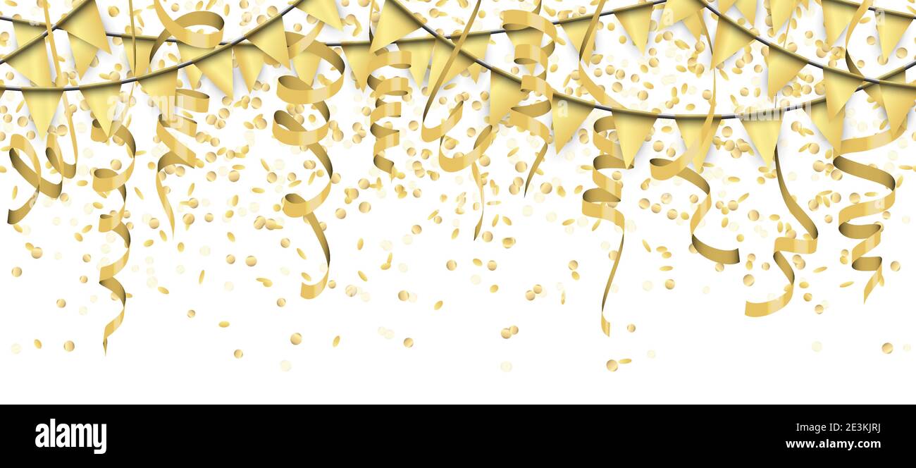 Streamers Gold Cliparts, Stock Vector and Royalty Free Streamers Gold  Illustrations