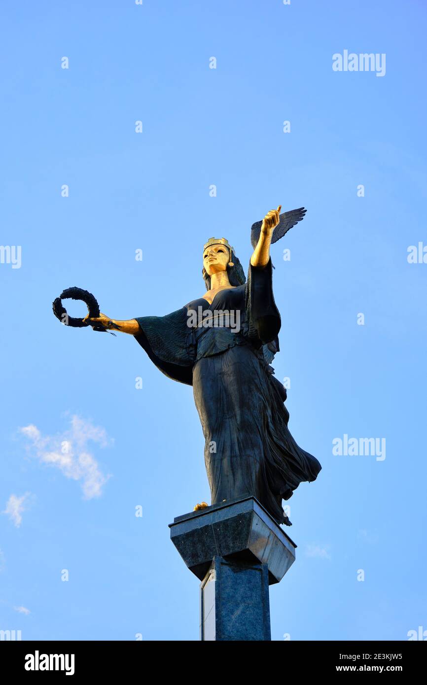 Saint Sofia Monument in Sofia with background blue sky Stock Photo Alamy