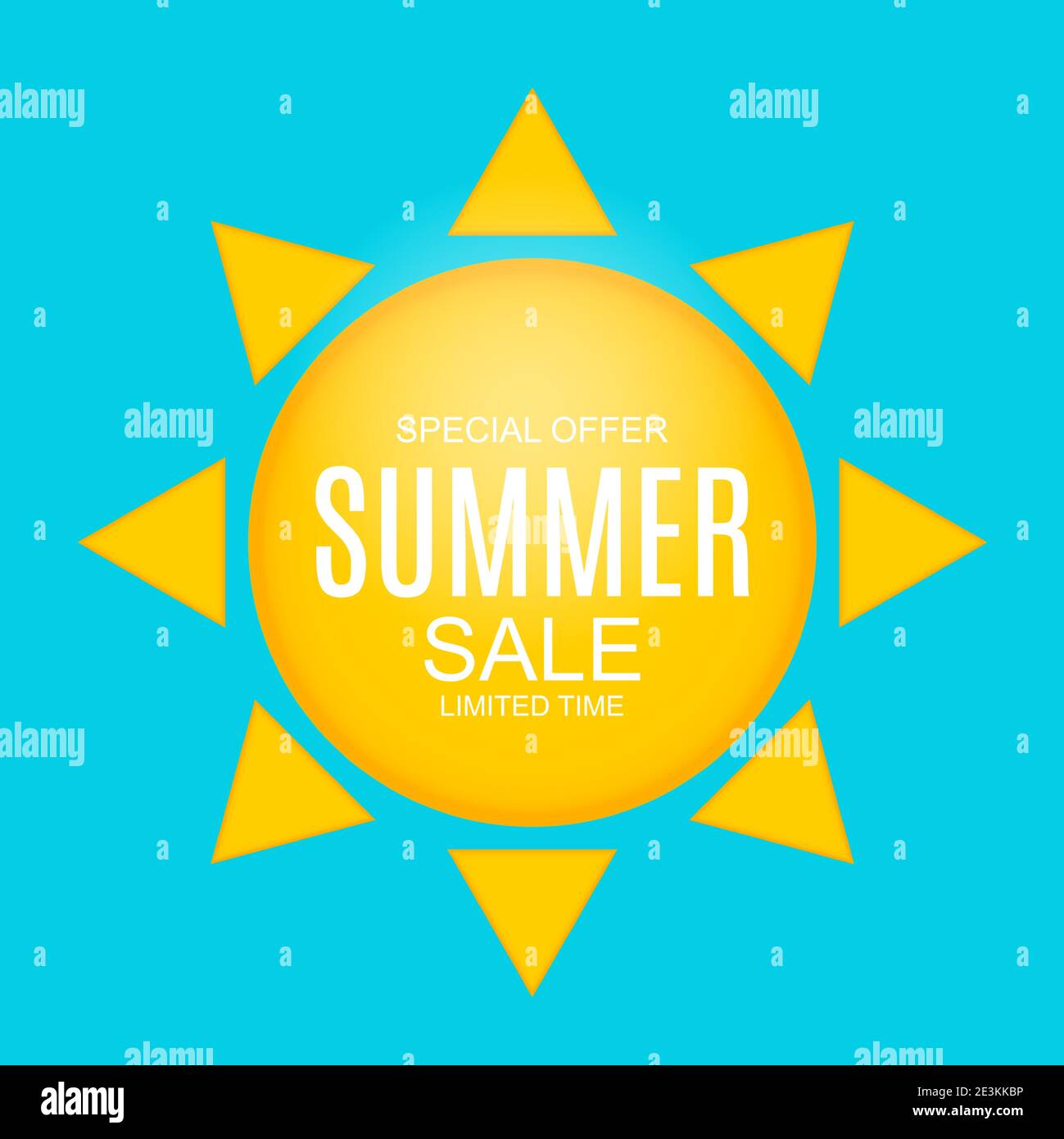 Summer Sale concept Background. Vector Illustration Stock Vector Image ...
