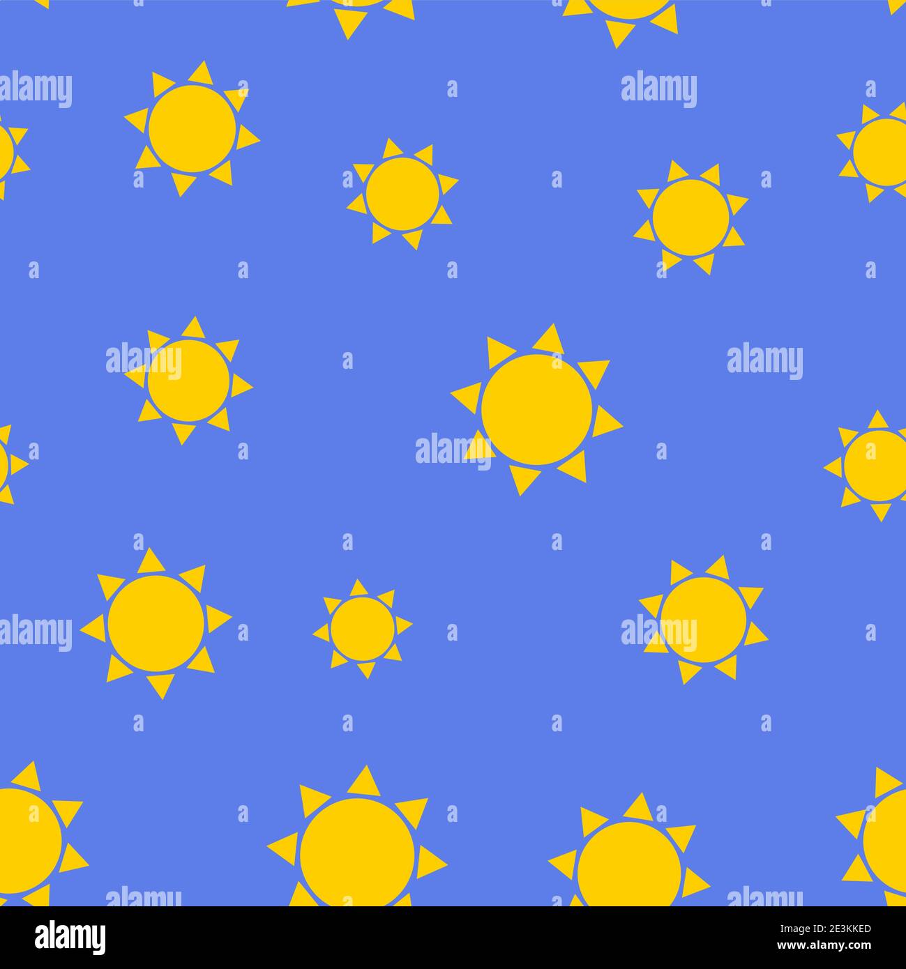 Simple sun seamless pattern background. Vector Illustration Stock ...