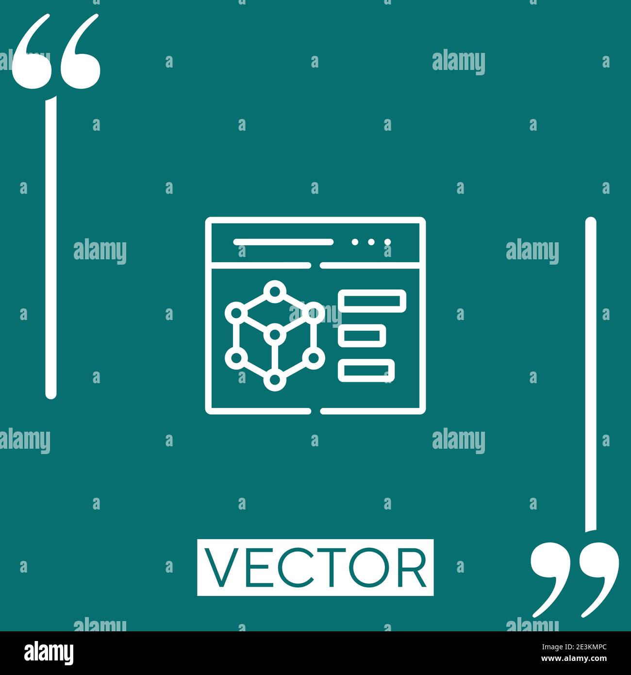 d modeling vector icon Linear icon. Editable stroke line Stock Vector