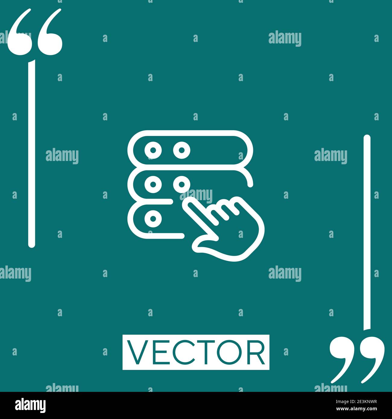 select Linear icon. Editable stroke line Stock Vector