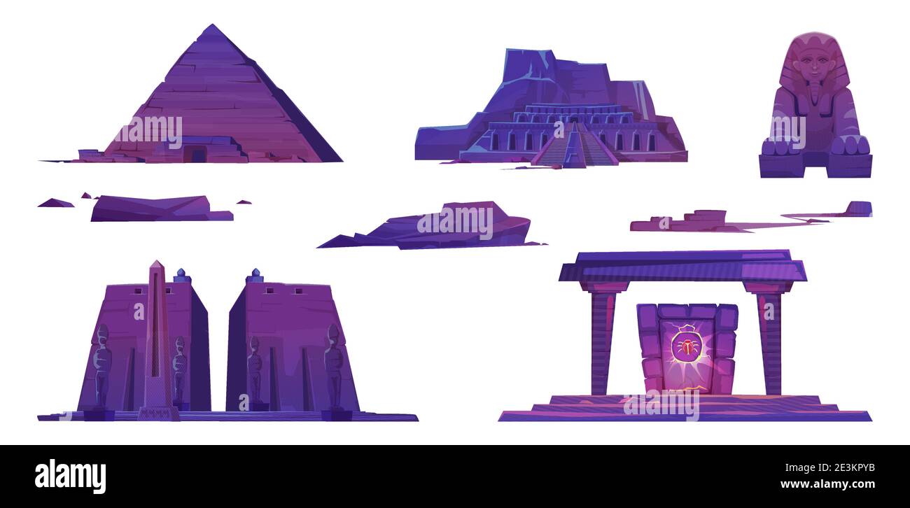 Pyramids Portal Ancient Egypt landmarks, pyramids, pharaoh temples, sphinx and mystic ...