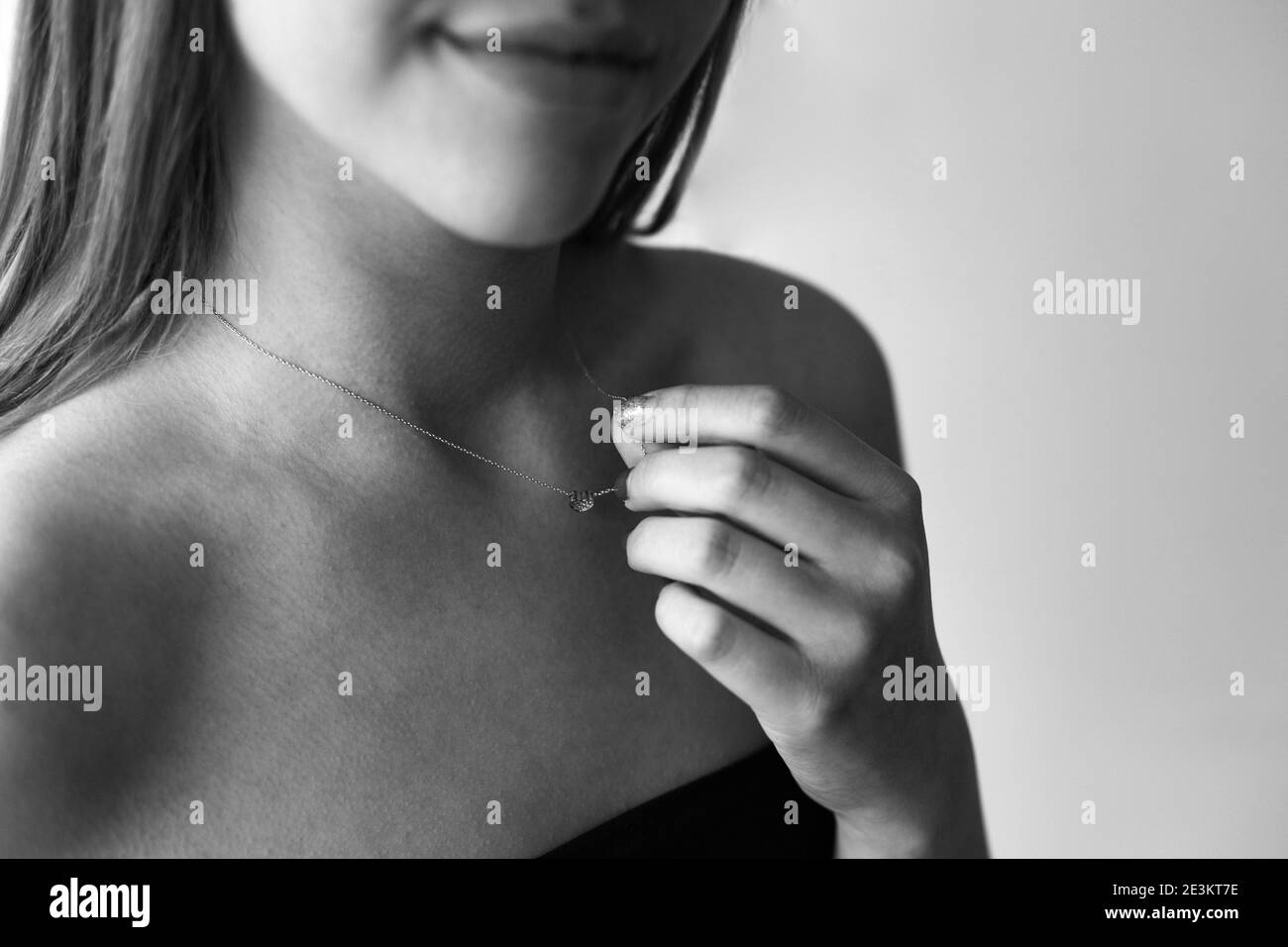 Woman standing up straight Black and White Stock Photos & Images - Alamy