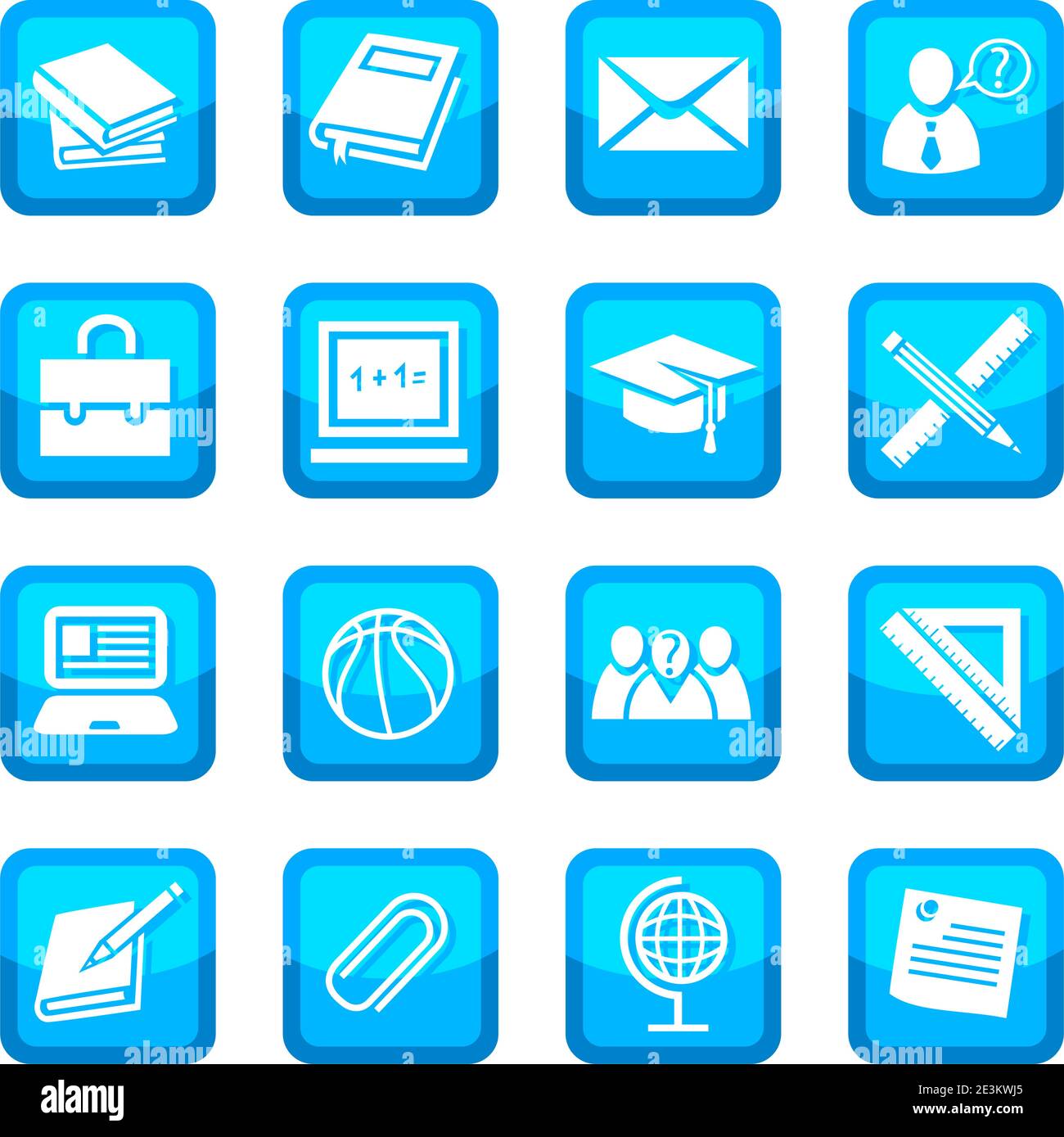 School and Education vector Icon Set for web and mobile. All elements ...