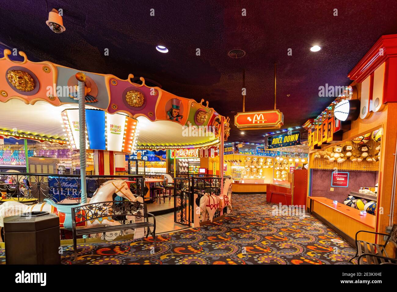 Las Vegas, JAN 8, 2021 - Interior view of the Circus Circus Hotel and  Casino Stock Photo - Alamy