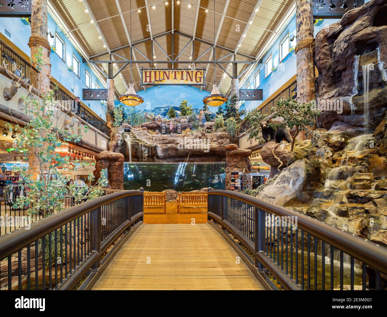 Las Vegas, JAN 8, 2021 - Interior view of the Bass Pro Shops Stock Photo -  Alamy