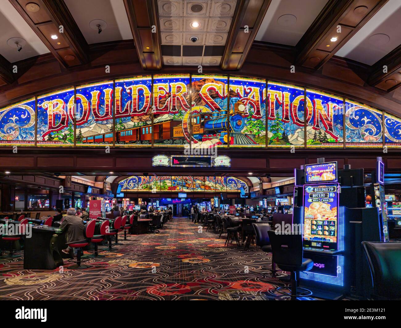 Las Vegas, JAN 14, 2021 - Interior view of the Boulder Station Hotel and  Casino Stock Photo - Alamy