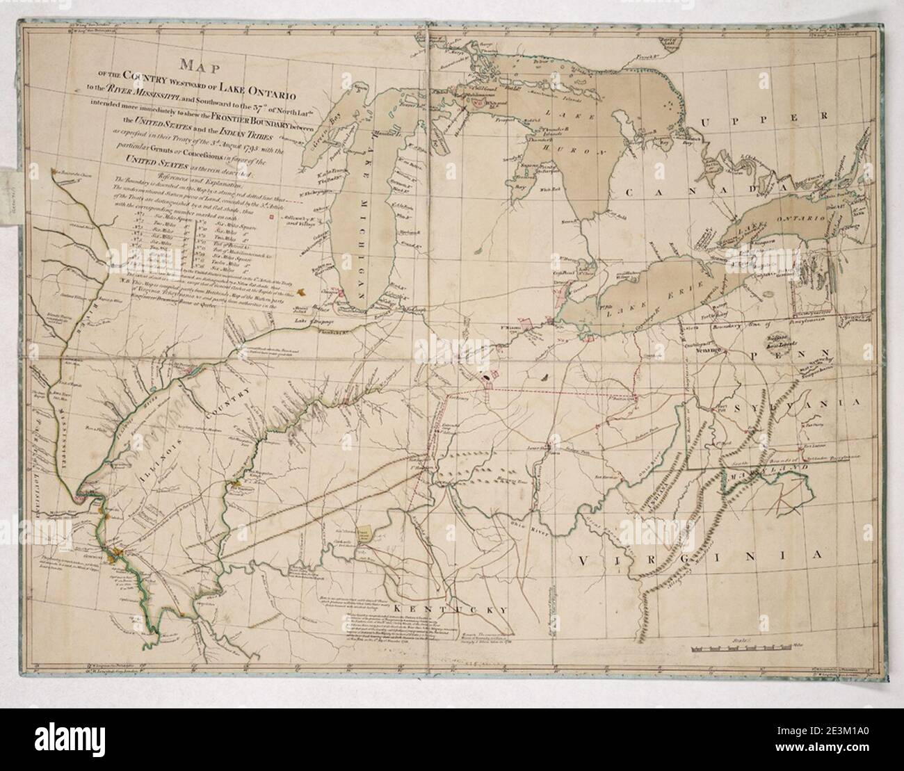 Mississippi River Ontario Map Map Of The Country Westward Of Lake Ontario To The River Mississippi And  Southward To The 37 (Degree) Of North Latitude Intended More Immediately To  Show The Frontier Boundary Between The United