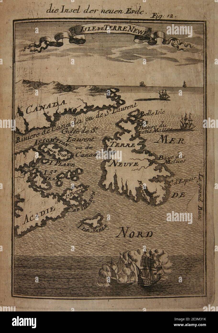 Newfoundland Historical Map Hi-res Stock Photography And Images - Alamy