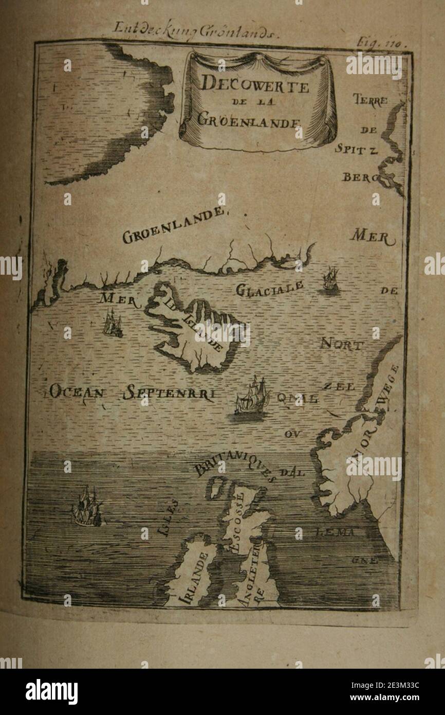 Map of Greenland, 1685 Stock Photo - Alamy
