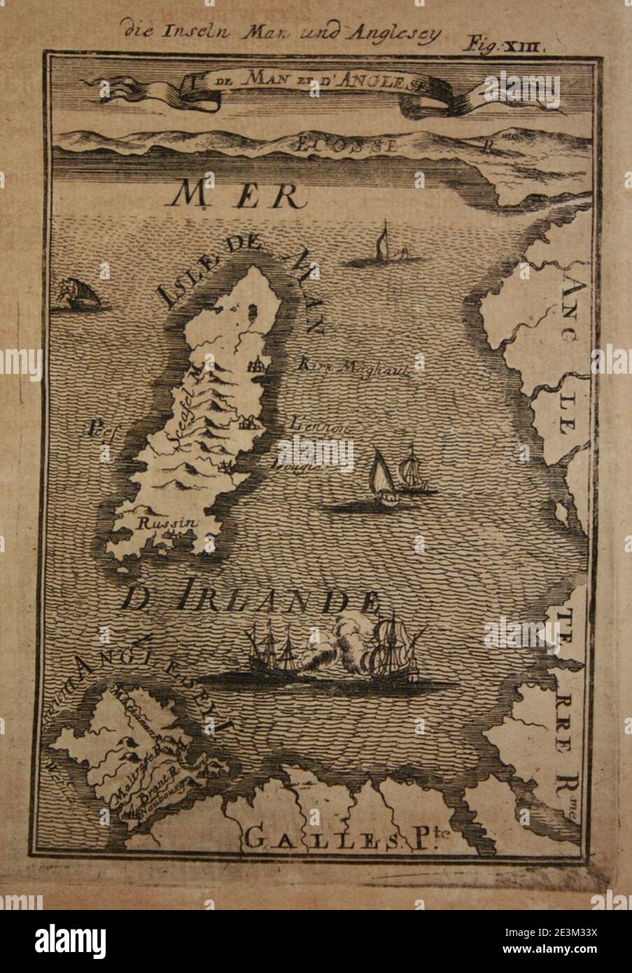 Map of the isle of man hi-res stock photography and images - Alamy