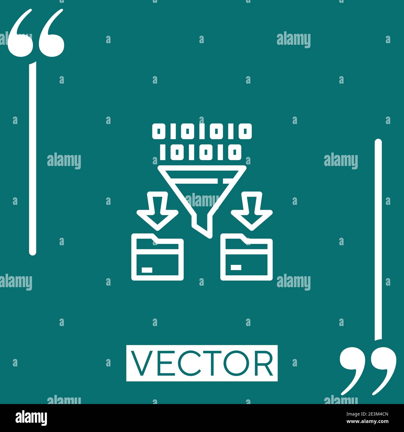 digital vector icon Linear icon. Editable stroked line Stock Vector