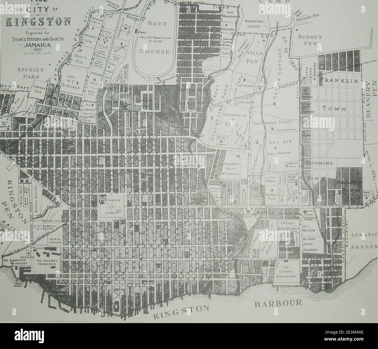 Road Map Of Kingston Jamaica Map Of Kingston High Resolution Stock Photography And Images - Alamy