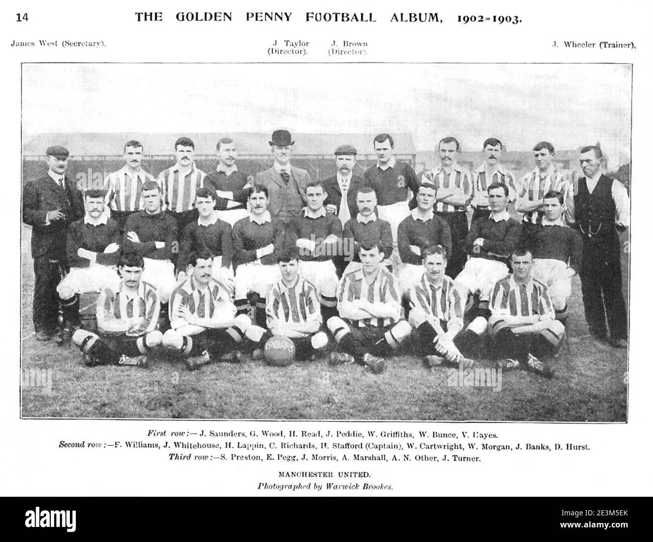 Man.utd 1902-03. Stock Photo