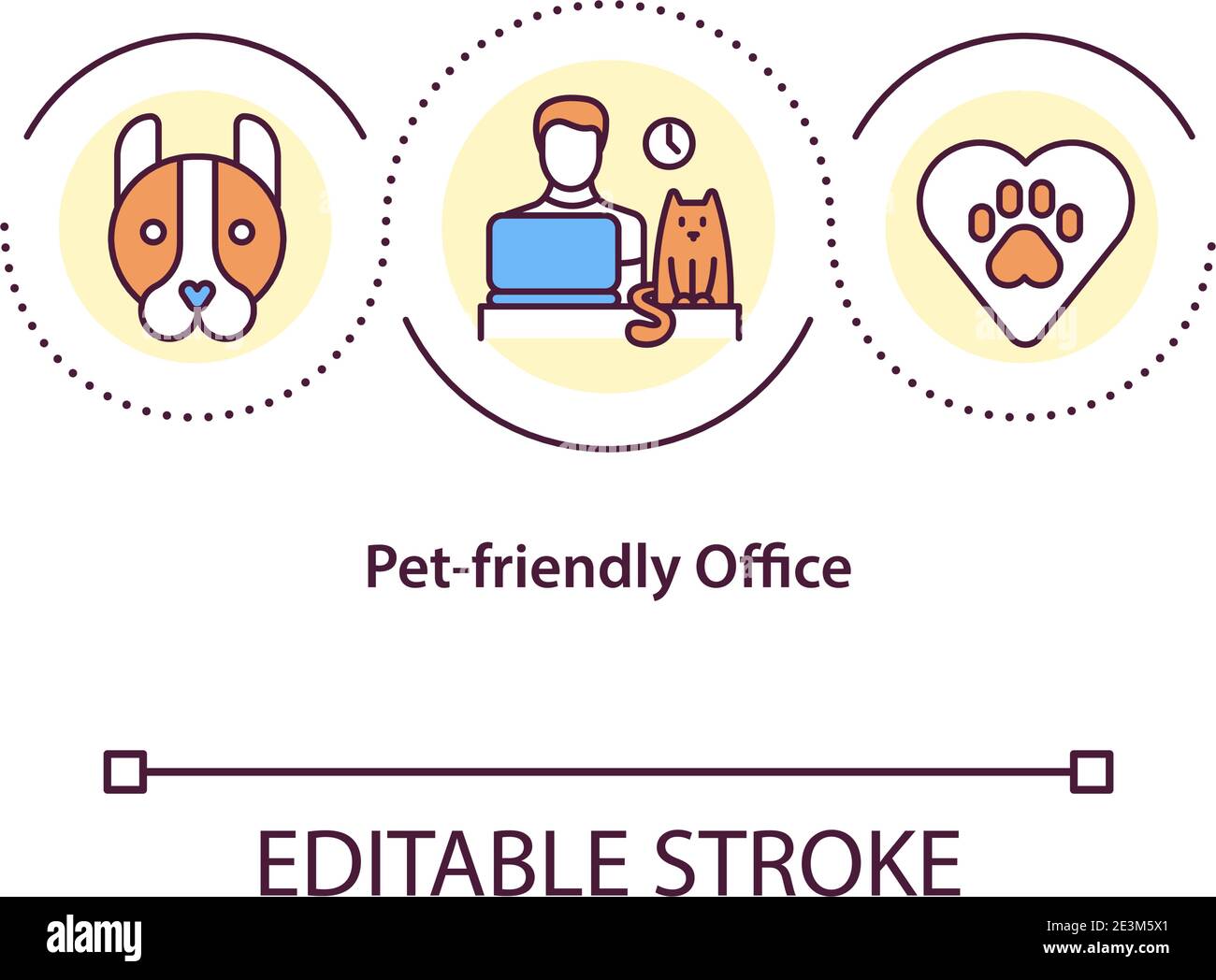 Pet friendly office concept icon Stock Vector Image & Art Alamy
