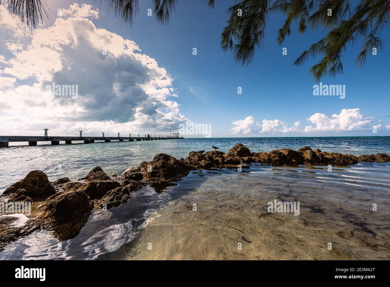 Rum Point on Grand Cayman Island Stock Photo