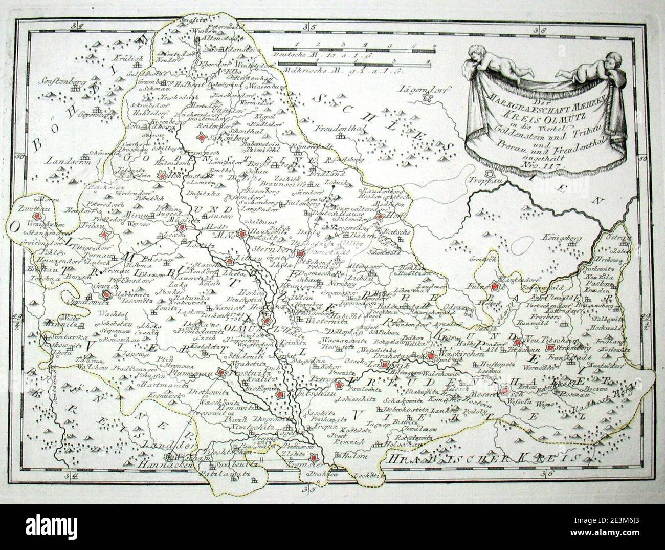Vintage map of moravia hires stock photography and images Alamy