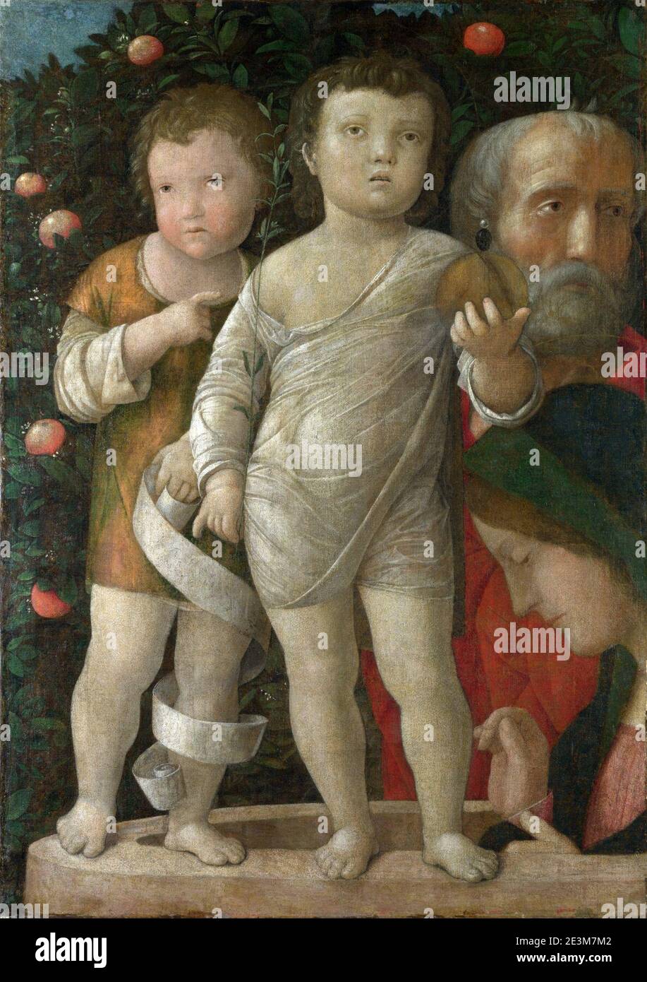 Mantegna, Sacra Famiglia con san Giovannino, londra Stock Photo Alamy