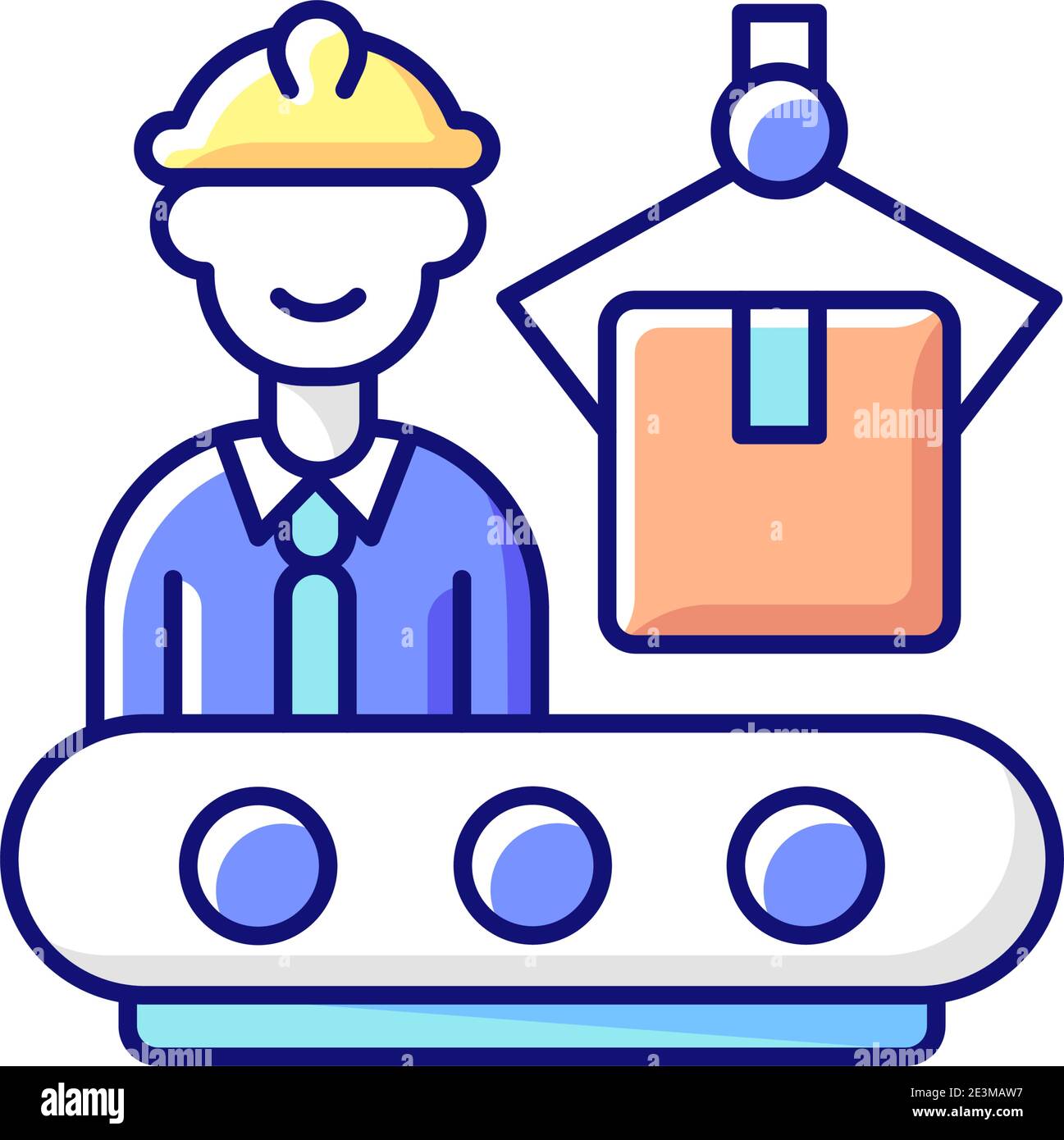 Production department RGB color icon Stock Vector Image & Art - Alamy