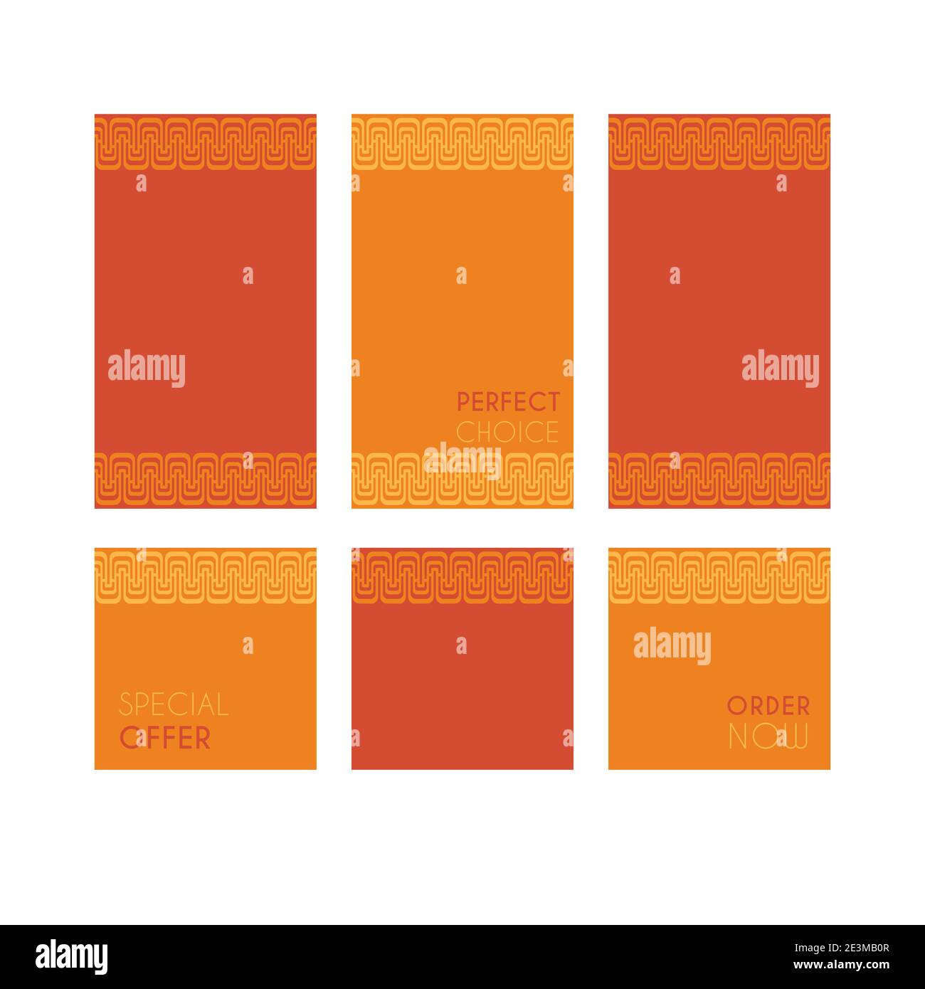 Modern decorative vector frames. Editable design templates for web ...