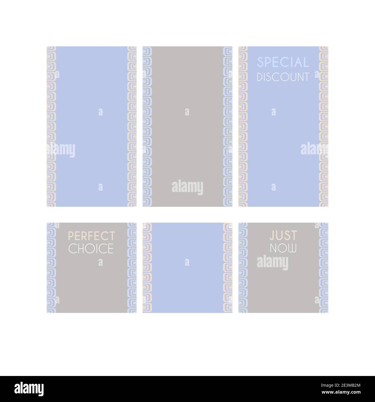 Modern decorative vector frames. Editable design templates for web, social media, promo, ads