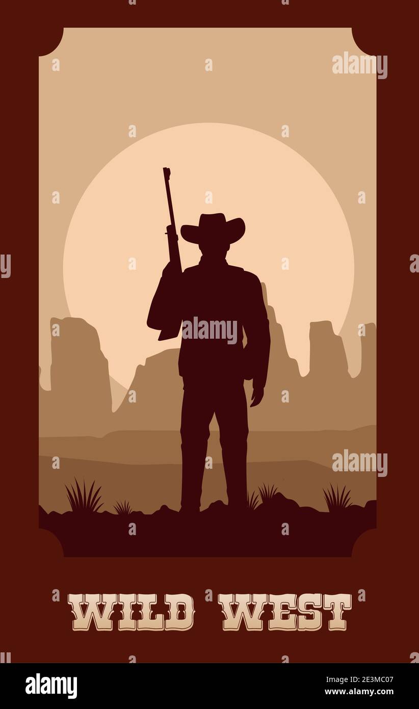 Cowboy With Rifle High Resolution Stock Photography and Images - Alamy