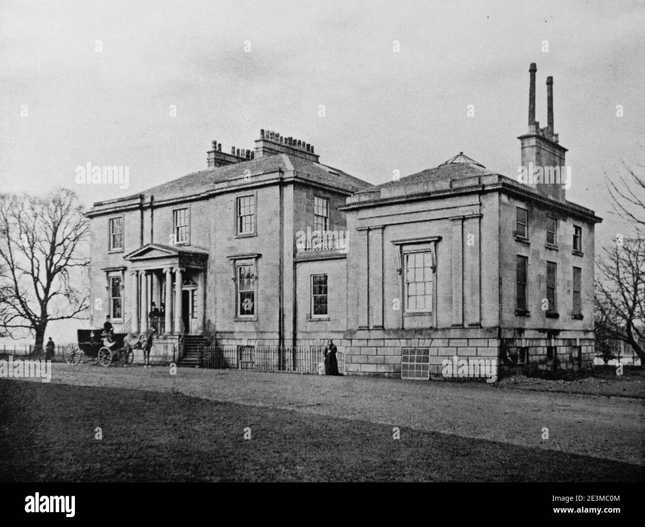 Mansion House of Linthouse, 1869 Stock Photo Alamy