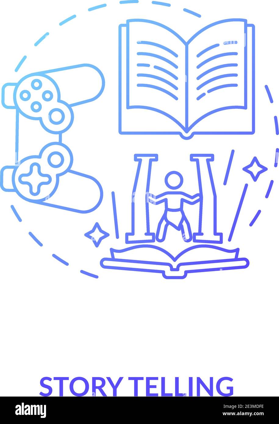 Story telling concept icon Stock Vector Image & Art - Alamy