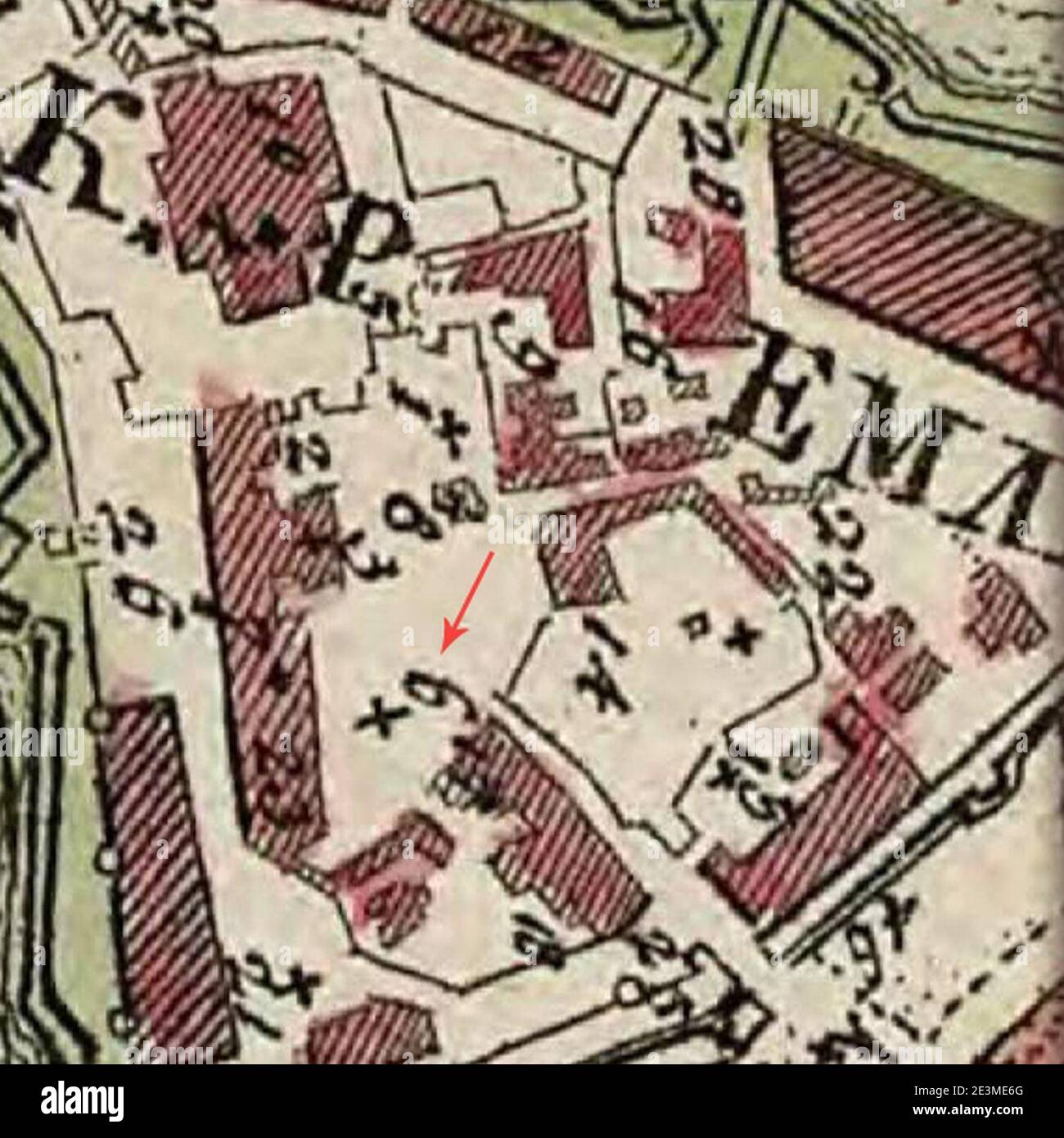 Карта москвы 1739 года