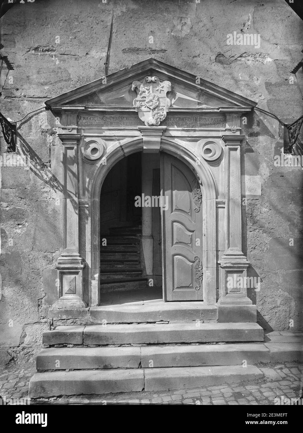 Marburg Kanzlei Portal Ludwig Bickell vor 1900 Stock Photo - Alamy