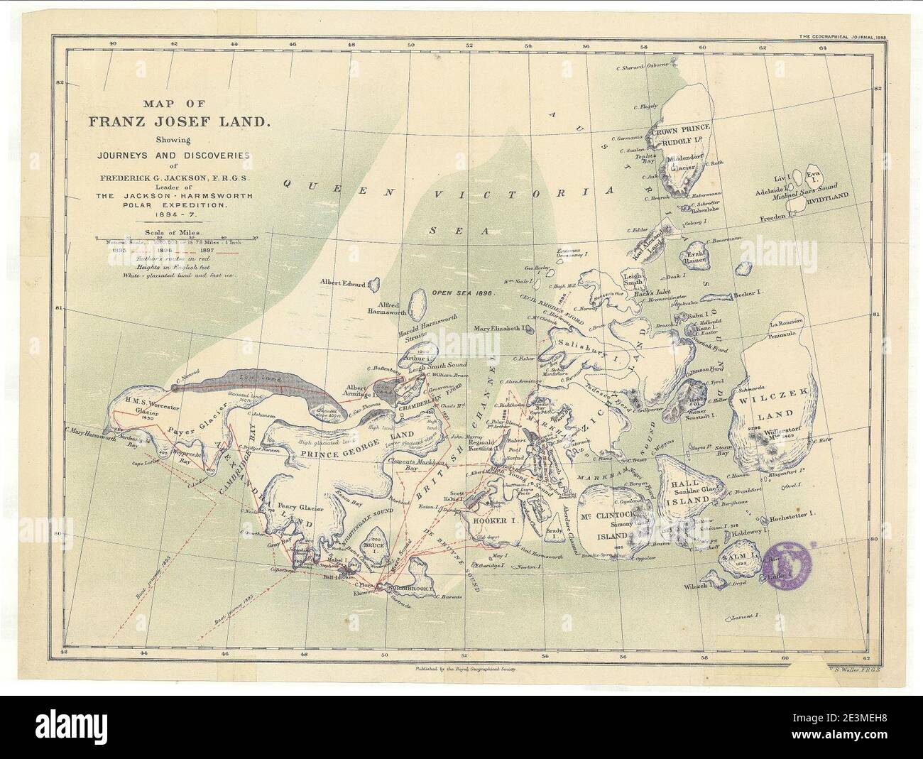 Franz josef land map hires stock photography and images Alamy