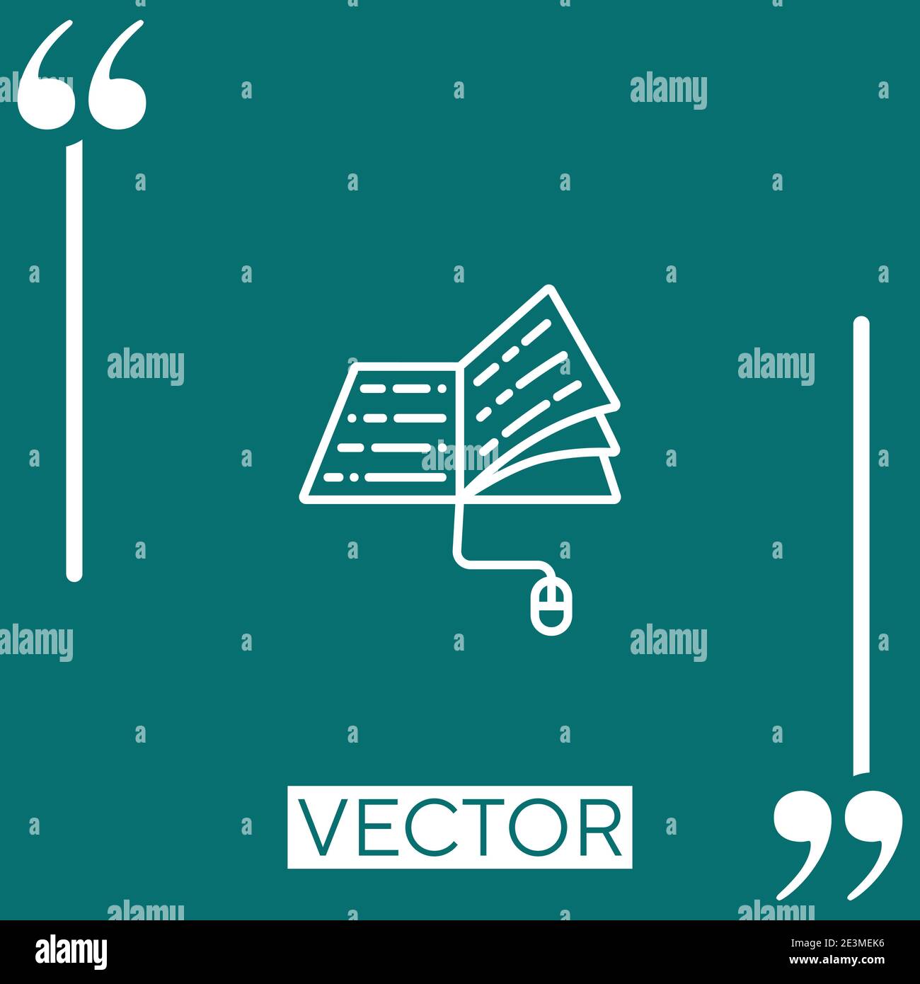 book vector icon Linear icon. Editable stroke line Stock Vector Image ...
