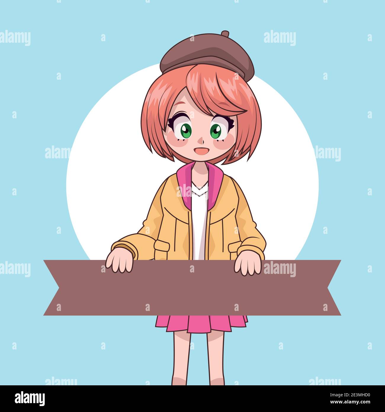 Young womens anime cartoon Stock Vector Image & Art - Alamy