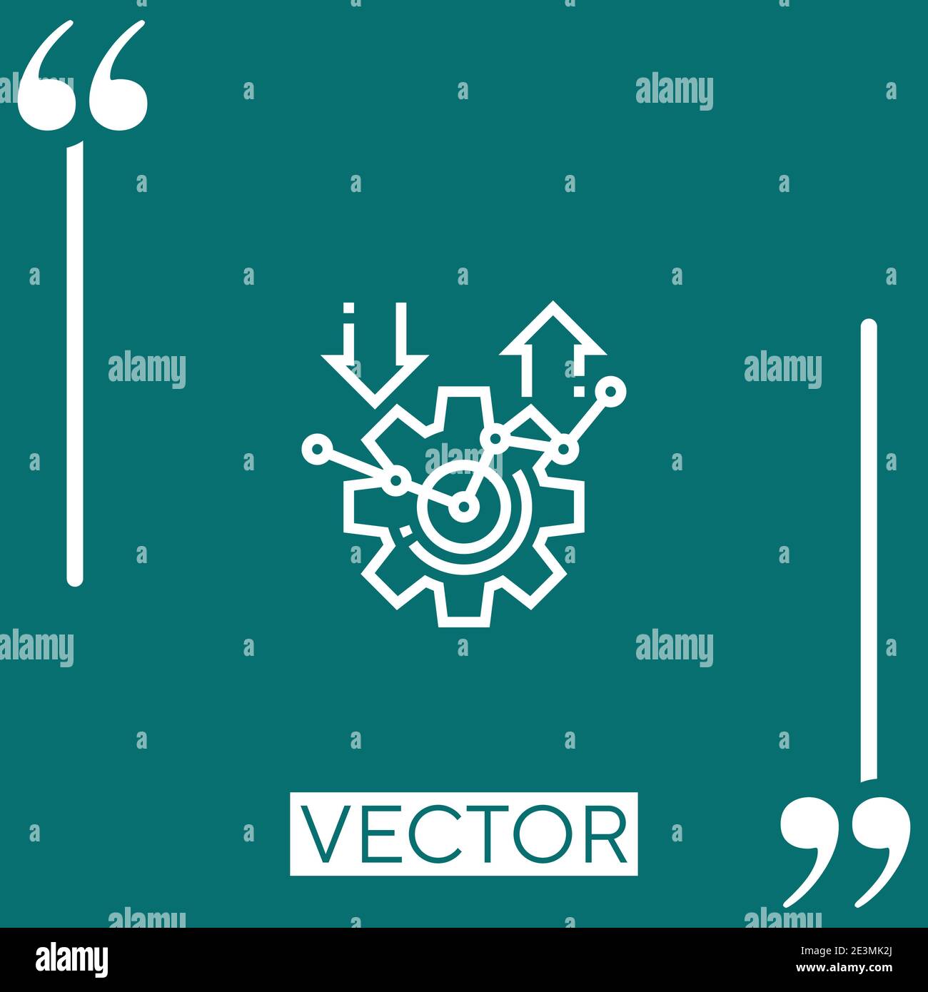 risks vector icon Linear icon. Editable stroked line Stock Vector