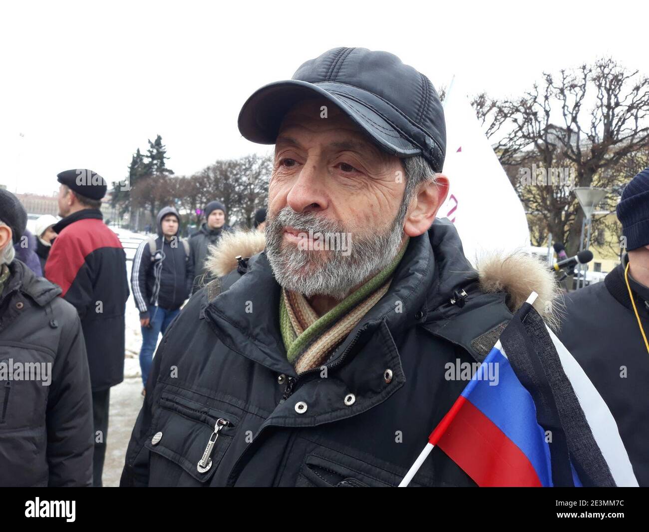 March in memory of Boris Nemtsov in Saint Petersburg (2019-02-24) 03. Stock Photo