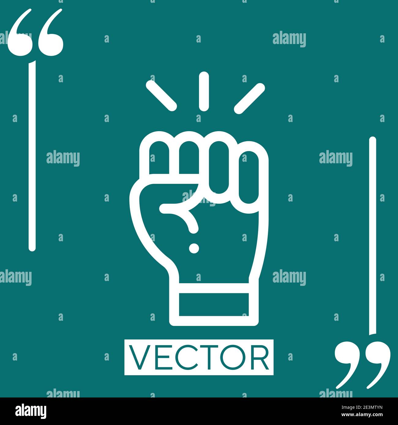motivation vector icon Linear icon. Editable stroke line Stock Vector