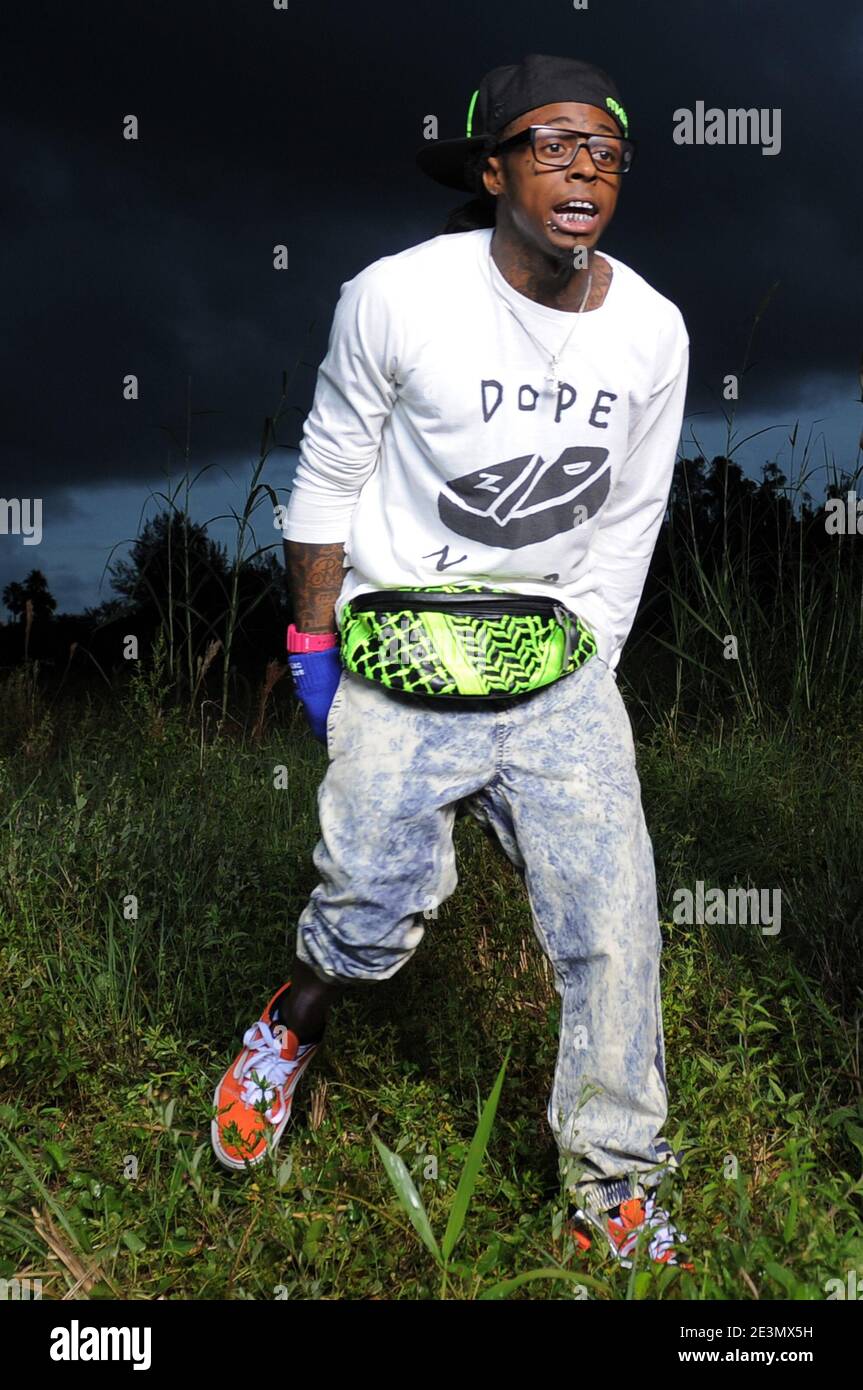 MIAMI, FL - AUGUST 08: Lil Wayne in the weeds. Dwayne Michael ...