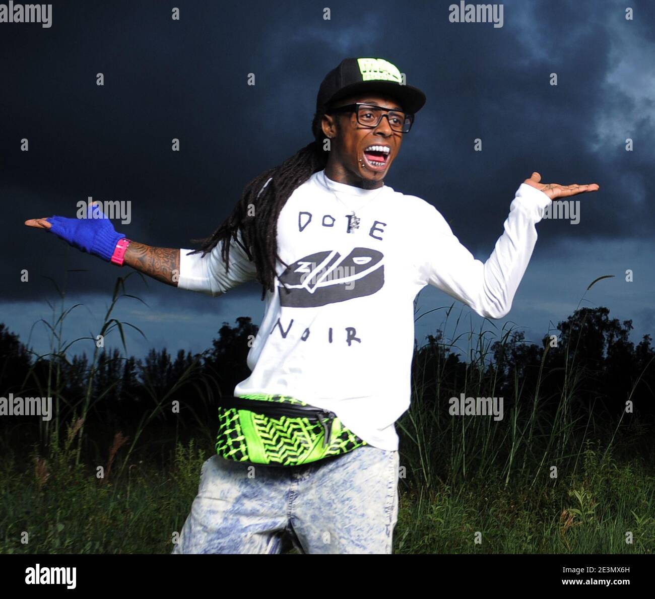 MIAMI, FL - AUGUST 08: Lil Wayne in the weeds. Dwayne Michael ...