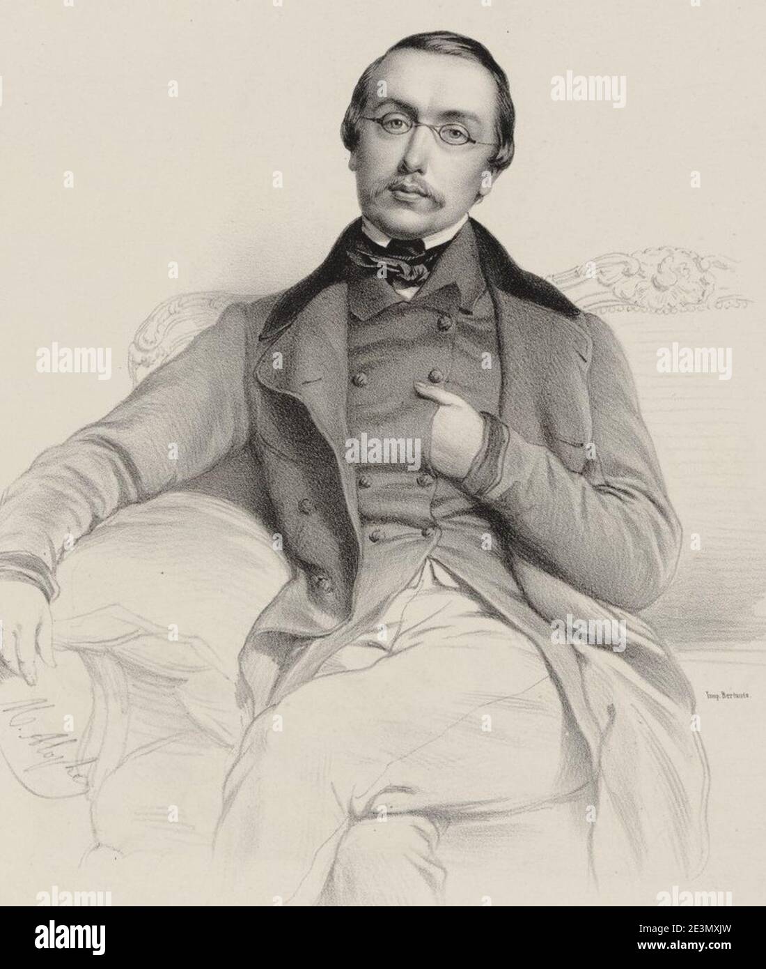 Martin, lithographie de MarieAlexandre Alophe Stock Photo Alamy