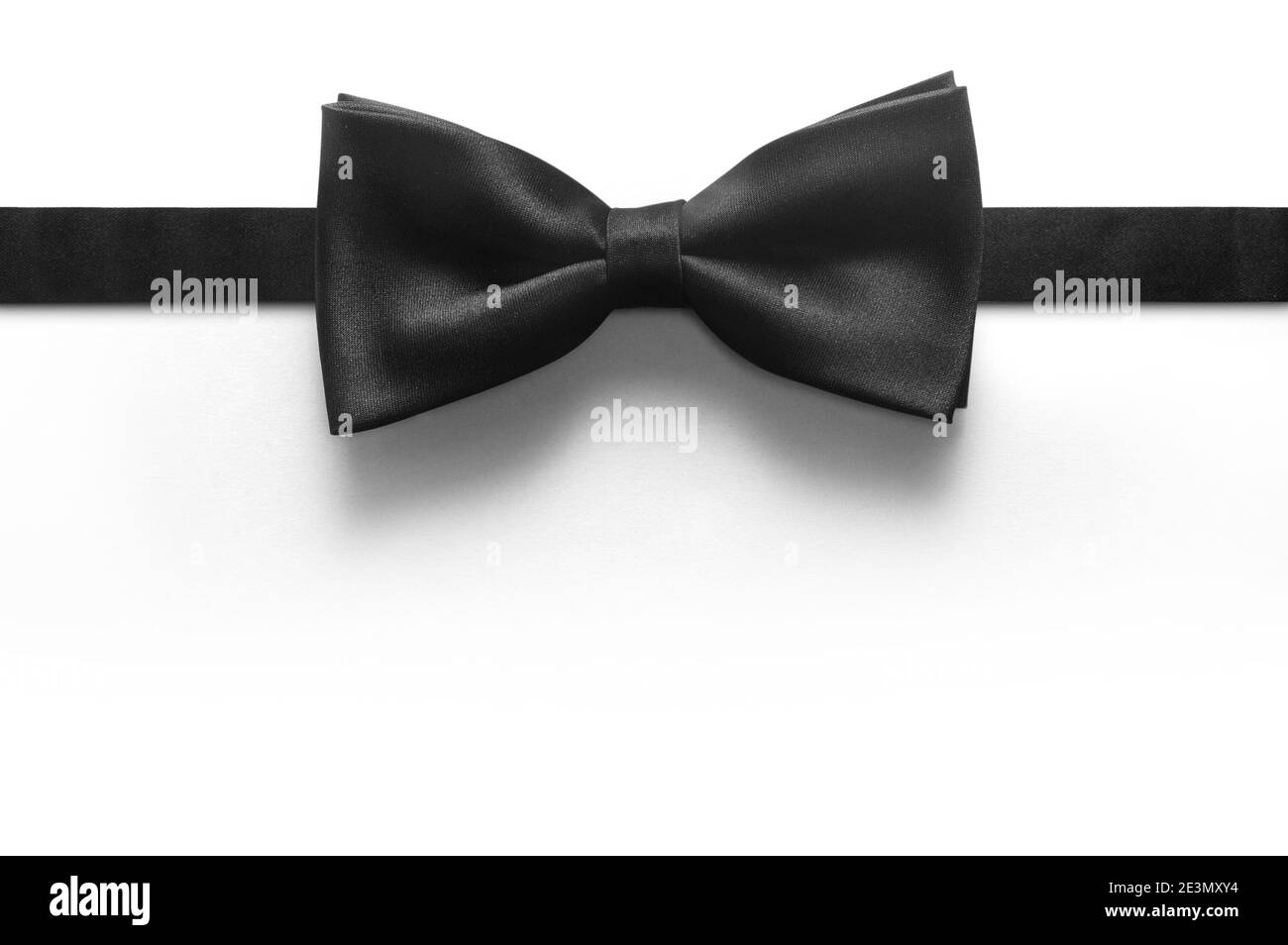 black bow tie isolated on white background Stock Photo