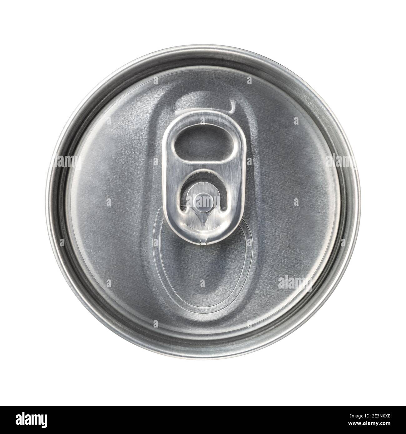 beer can on white background, view from the top Stock Photo - Alamy
