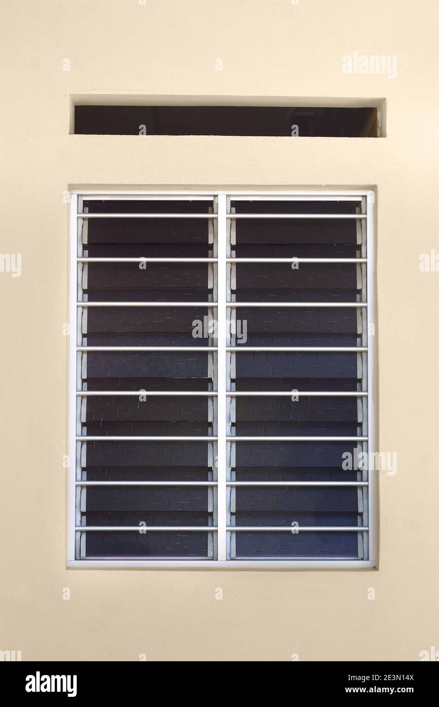 Aluminum Louver or glass shutter windows Stock Photo Alamy