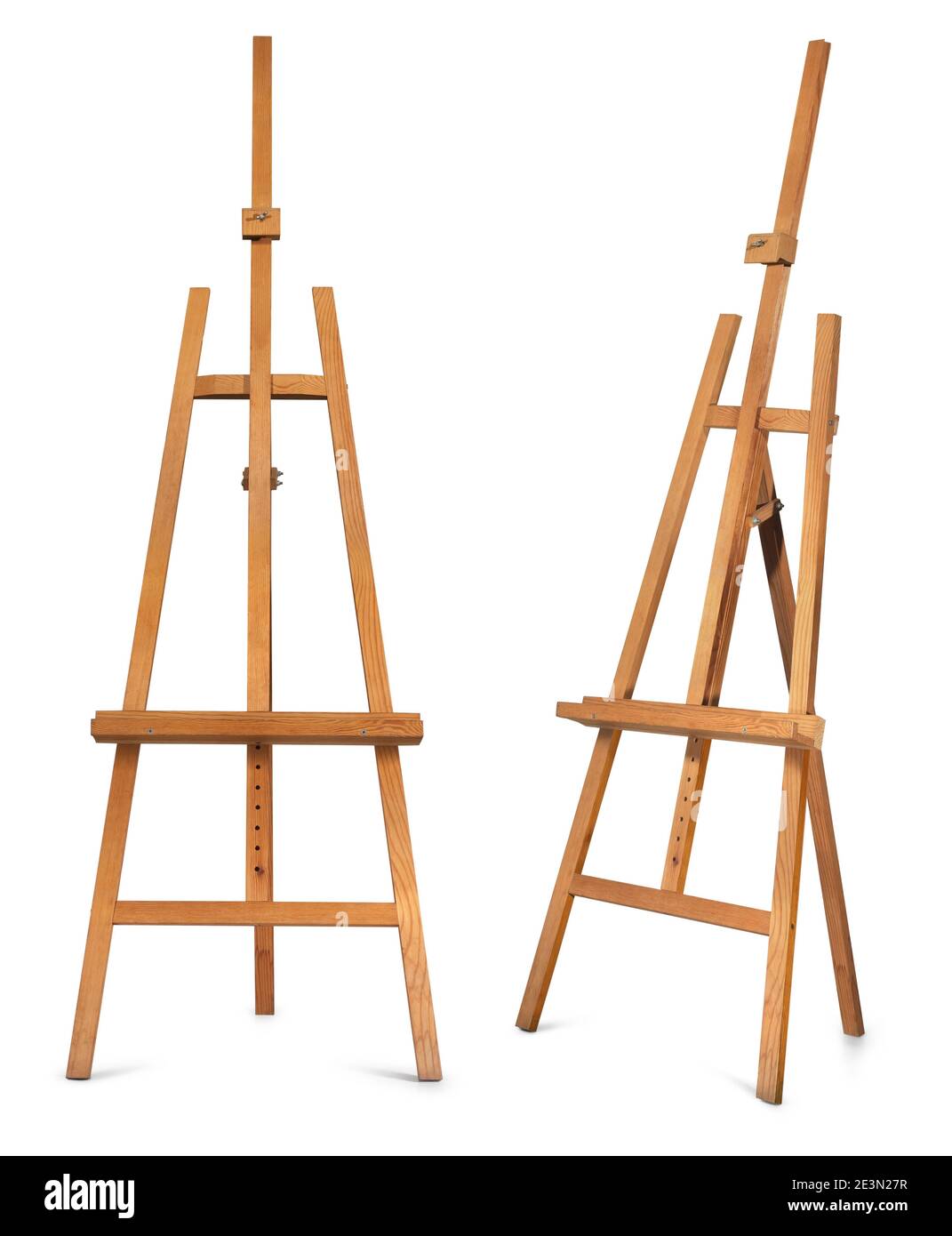 Blank Art Board, Wooden Easel, Front View, Isolated On White Stock Photo,  Picture and Royalty Free Image. Image 13406175.