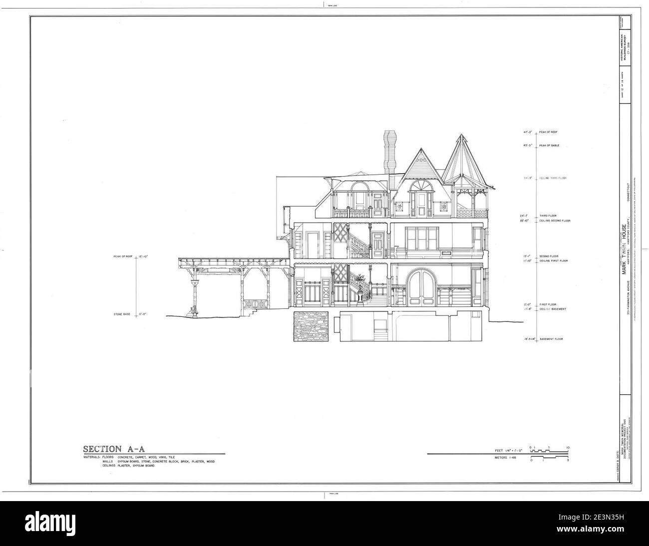 Mark twain house Black and White Stock Photos & Images Alamy