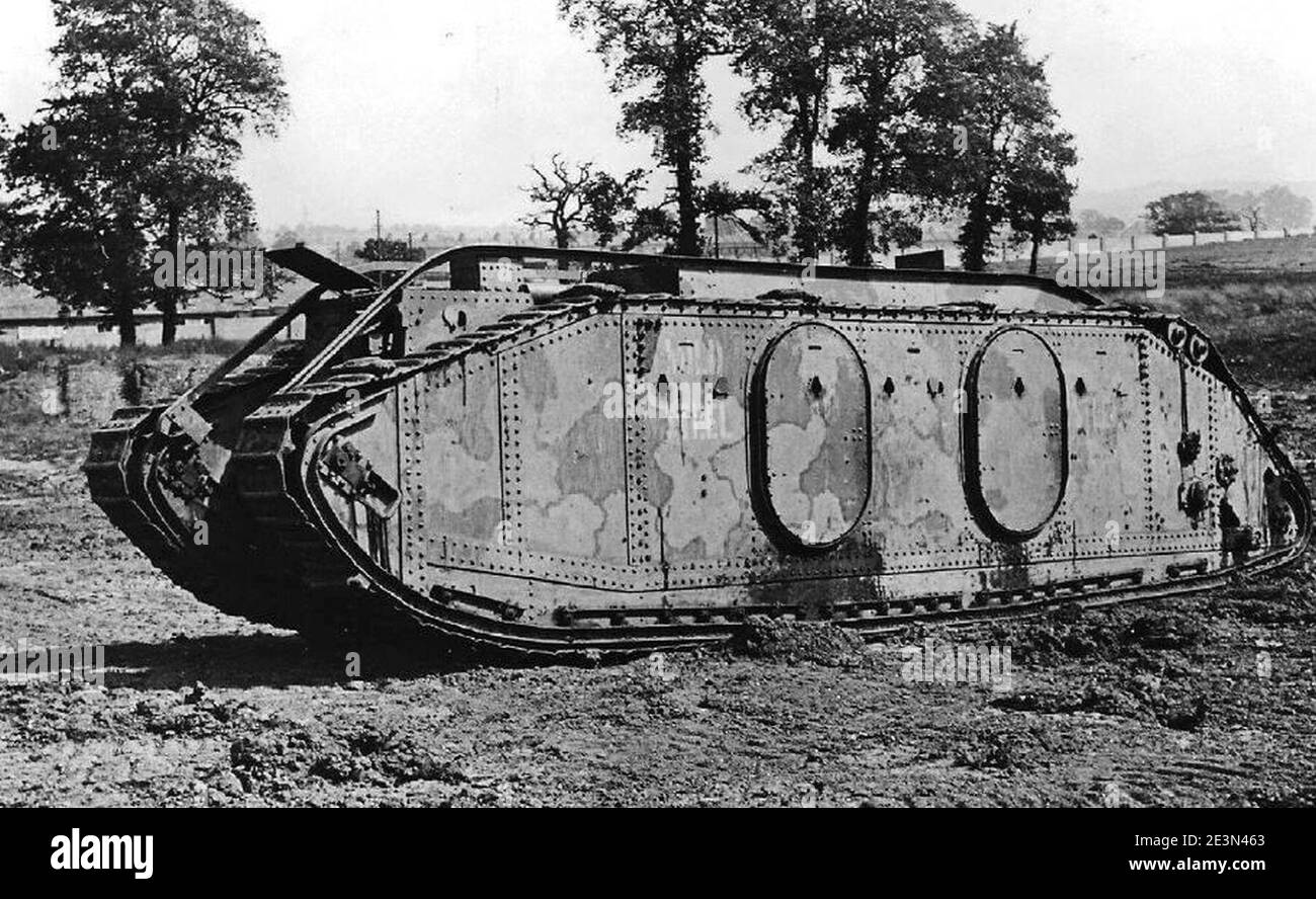 Mark IX tank at Dollis Hill. Stock Photo