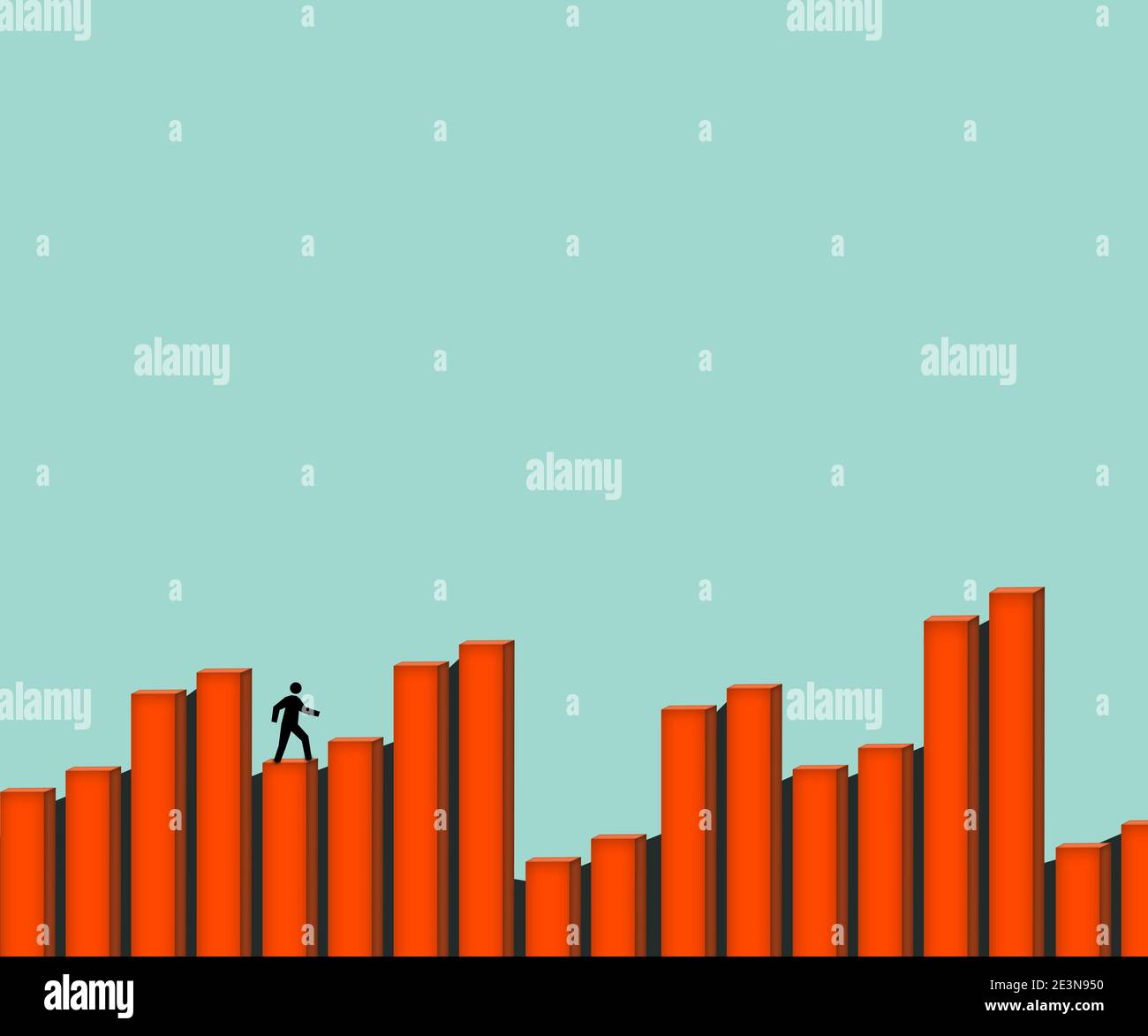 Graph Arrow Up And Down High Resolution Stock Photography And Images Alamy