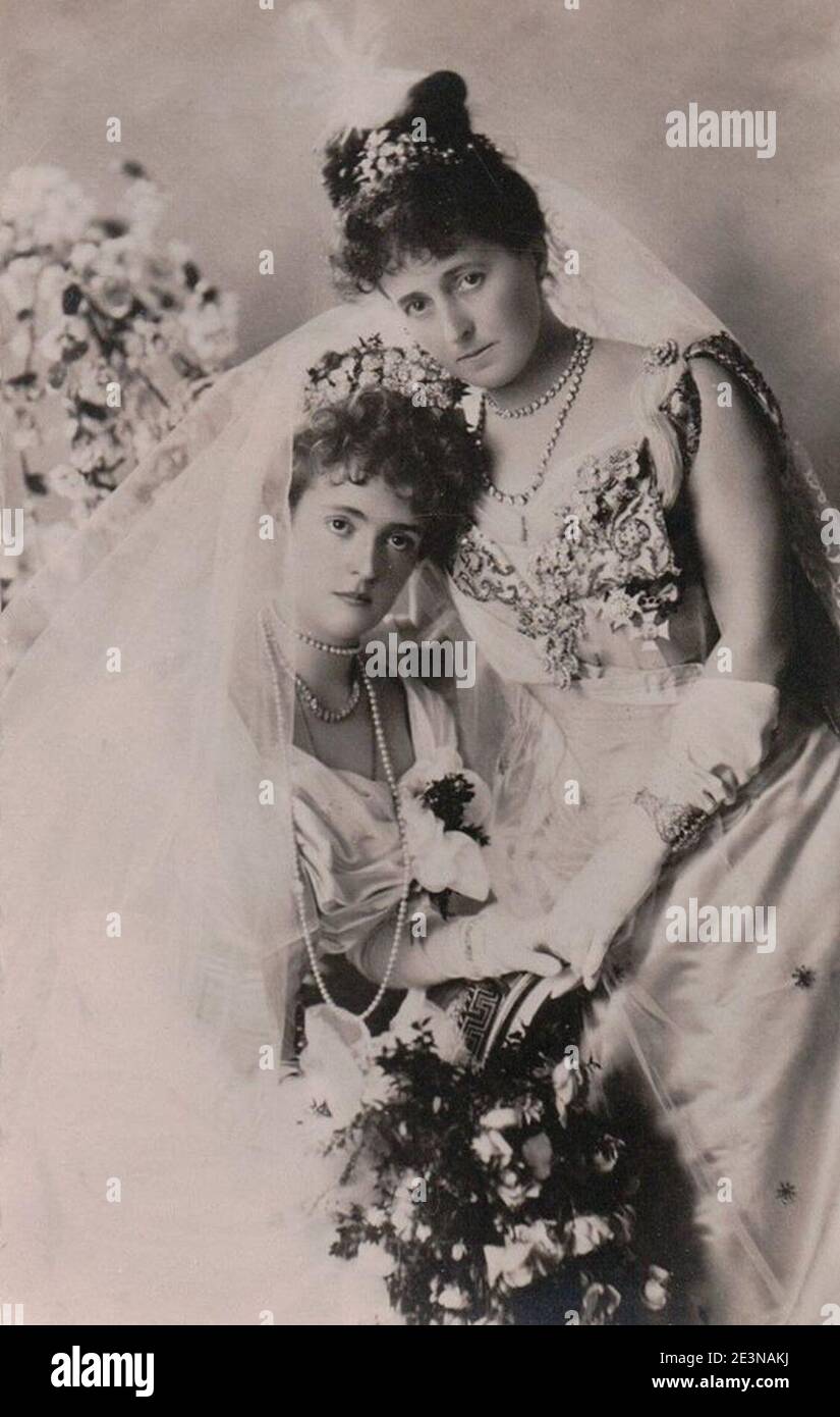Marie Gabrielle with her mother Stock Photo - Alamy