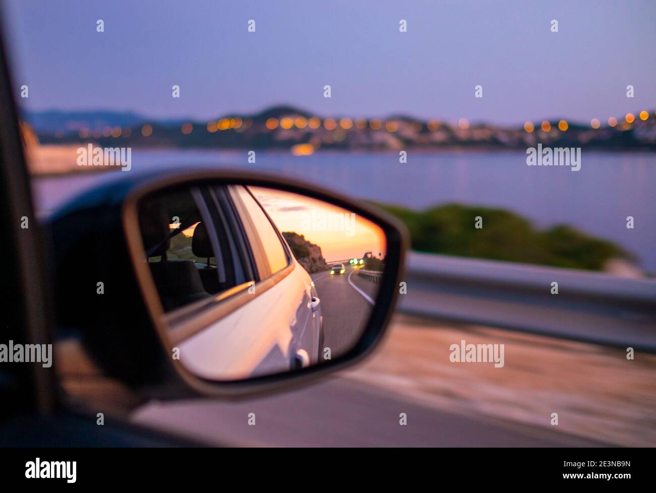 Night rear view mirror in car outlet
