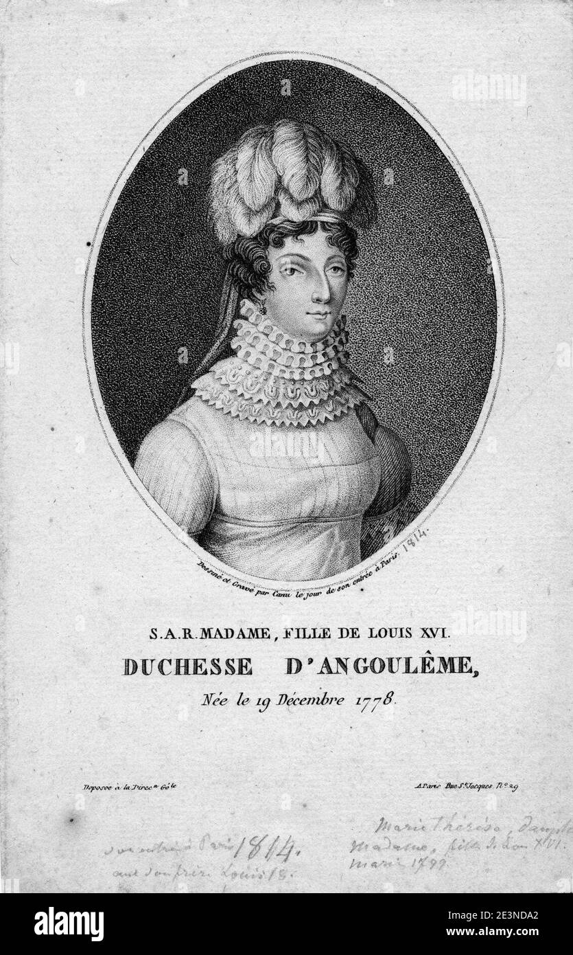 Marie-Thérèse de France. Stock Photo